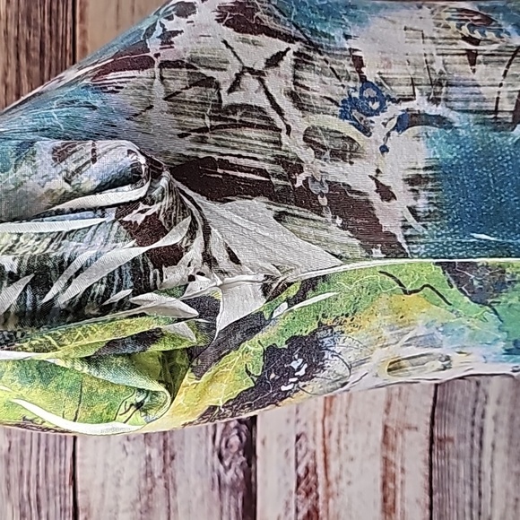 NEW STYLE & CO 3/4 SLEEVE MULTICOLOR PULLOVER TEE - Picture 4 of 12